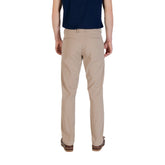 Beige Cotton Skinny Pant